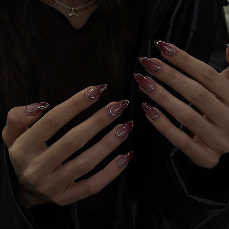 Kunstnagelset mit eleganten Ombre-Effekten Brehn