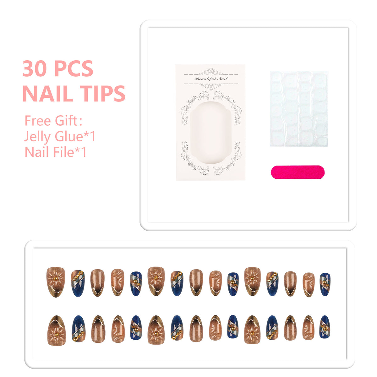 Premium Dekoratives Nagelkunstset