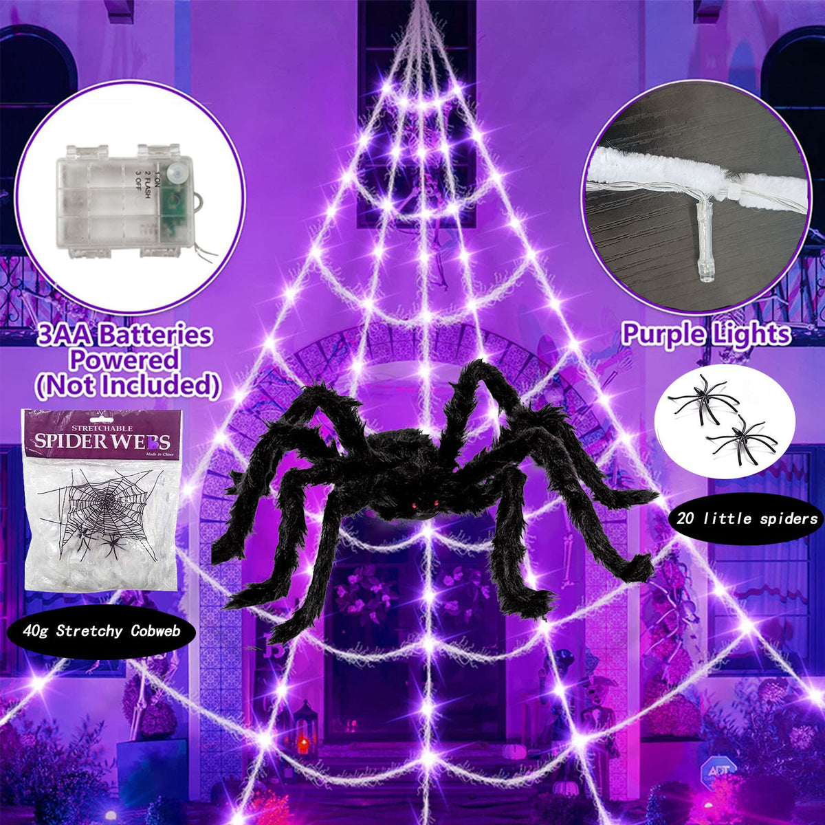 Halloween Dekorative Spinne Brehn