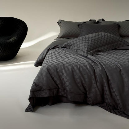 Luxus Jacquard Geometrisches Bettbezug Set