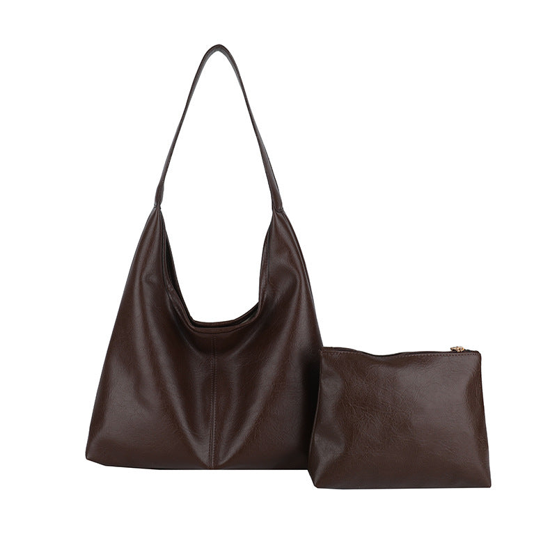 Zeitgenössische Leder Schultertasche Brehn