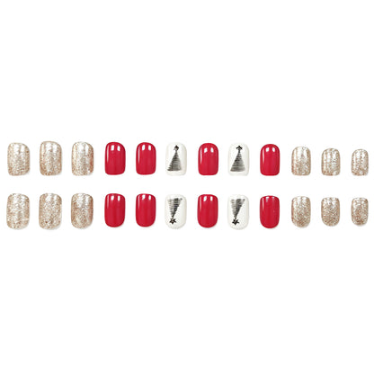 Festliche Baumdesign Nagelkunst Brehn