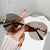 Damen futuristische Quadrat-Sonnenbrille Brehn