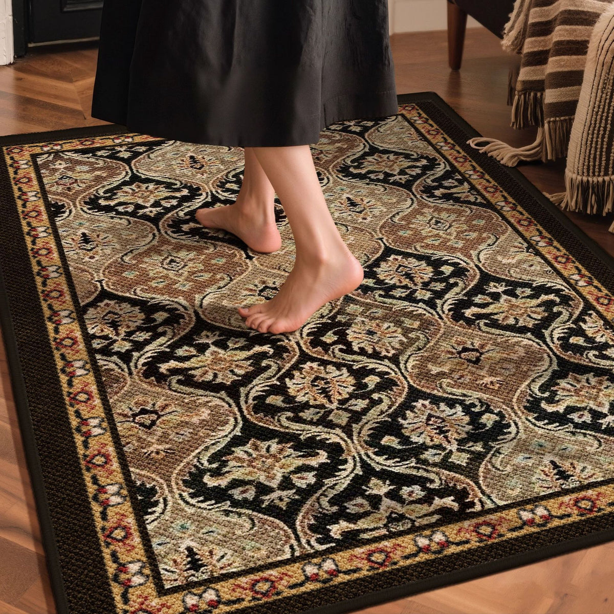 Vintage-inspirierter dekorativer Teppich Brehn