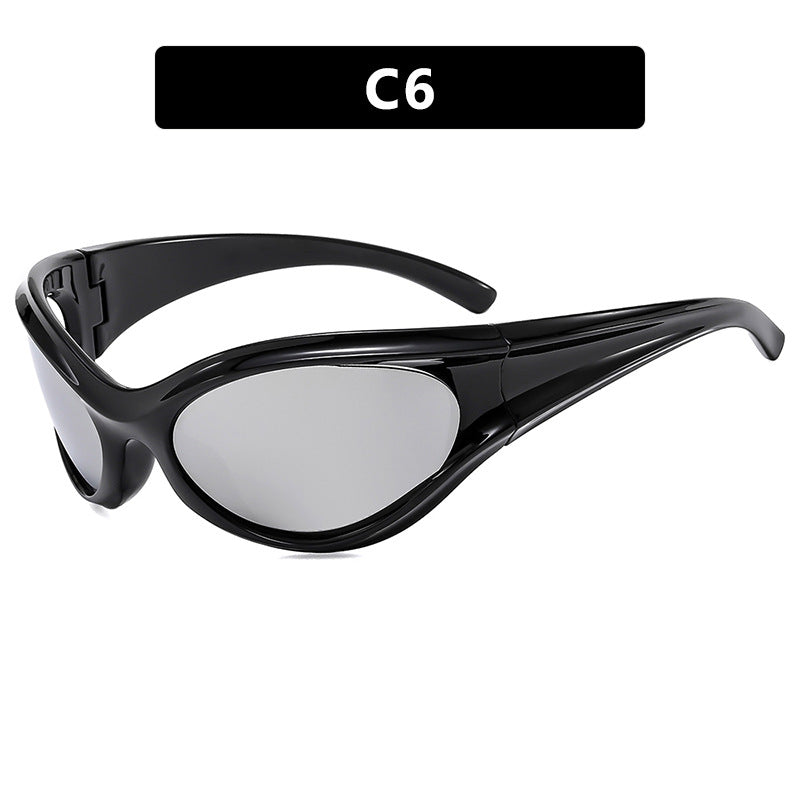 Damen sportliche Sonnenbrille mit aerodynamischem Design Brehn