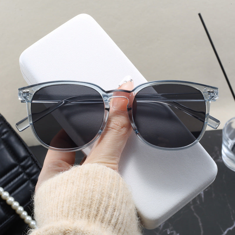 Damen modische Sonnenbrille mit transparentem Rahmen und elegantem Design Brehn