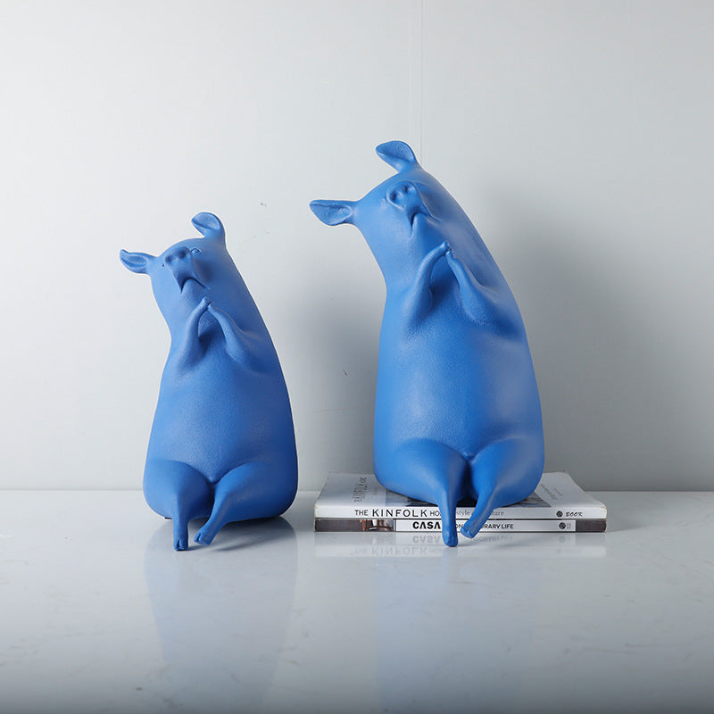 Verspielte dekorative Schweinfigur