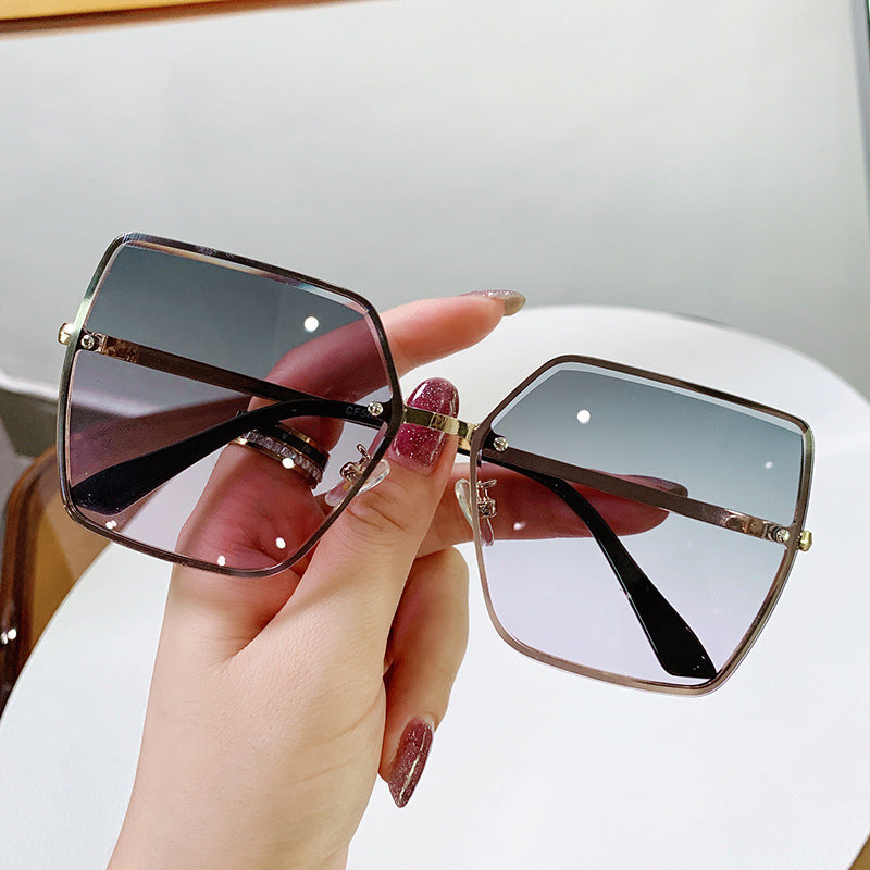 Damen modische quadratische Sonnenbrille mit polarisierenden Gläsern Brehn