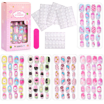 Fun Themed Press-On Nail Set Brehn