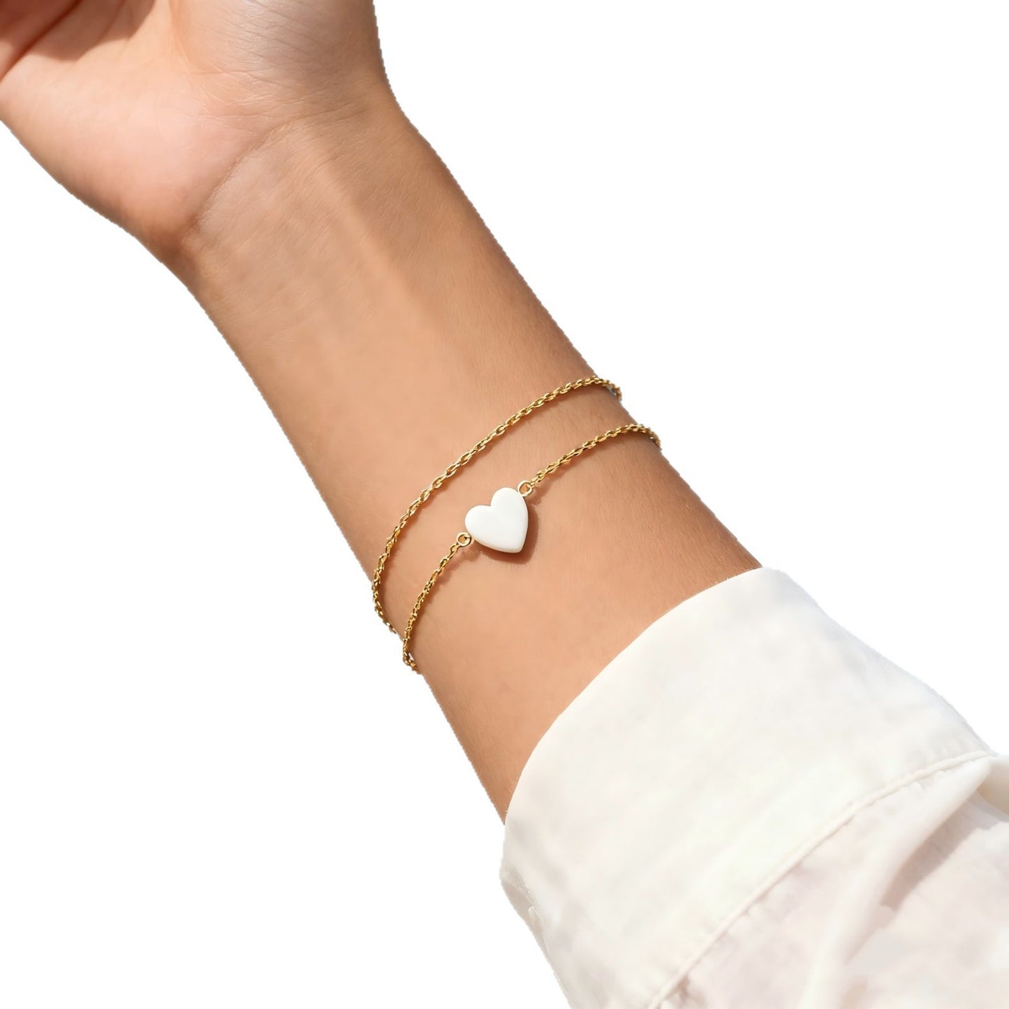 Elegante Herz Charm-Armband Brehn