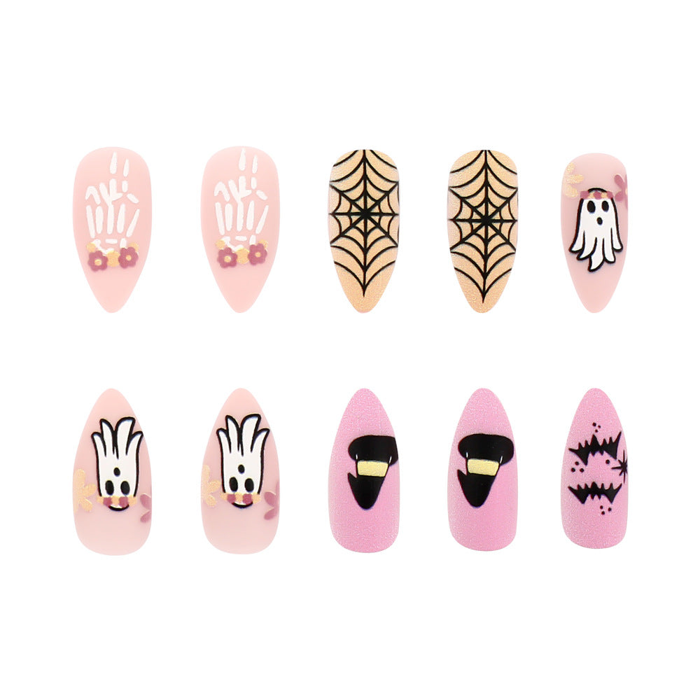 Halloween-Themen Press-On Nagelkunst Set Brehn
