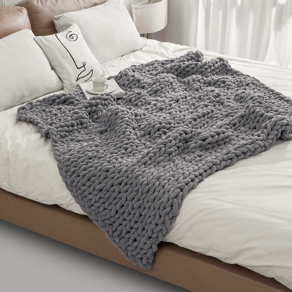 Chunky Gestrickte Decke Brehn