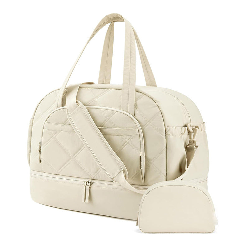 Multifunktionale Quilted Reisetasche mit Abnehmbarem Kosmetikbeutel Brehn