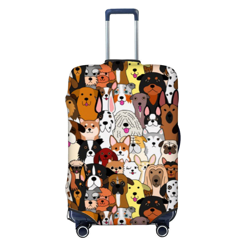 Unisex nan hartschalen Kabinentrolley mit vintage Reiseillustration, 360°-Drehrollen und Teleskopgriff Brehn
