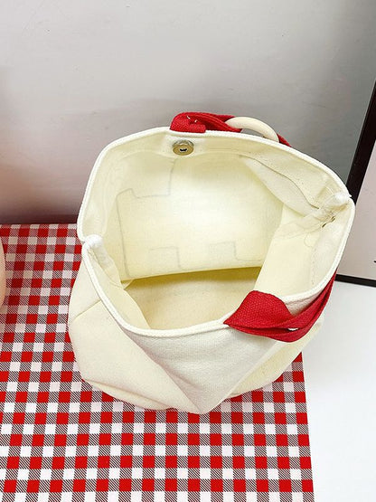 Süße illustrierte Canvas-Tasche