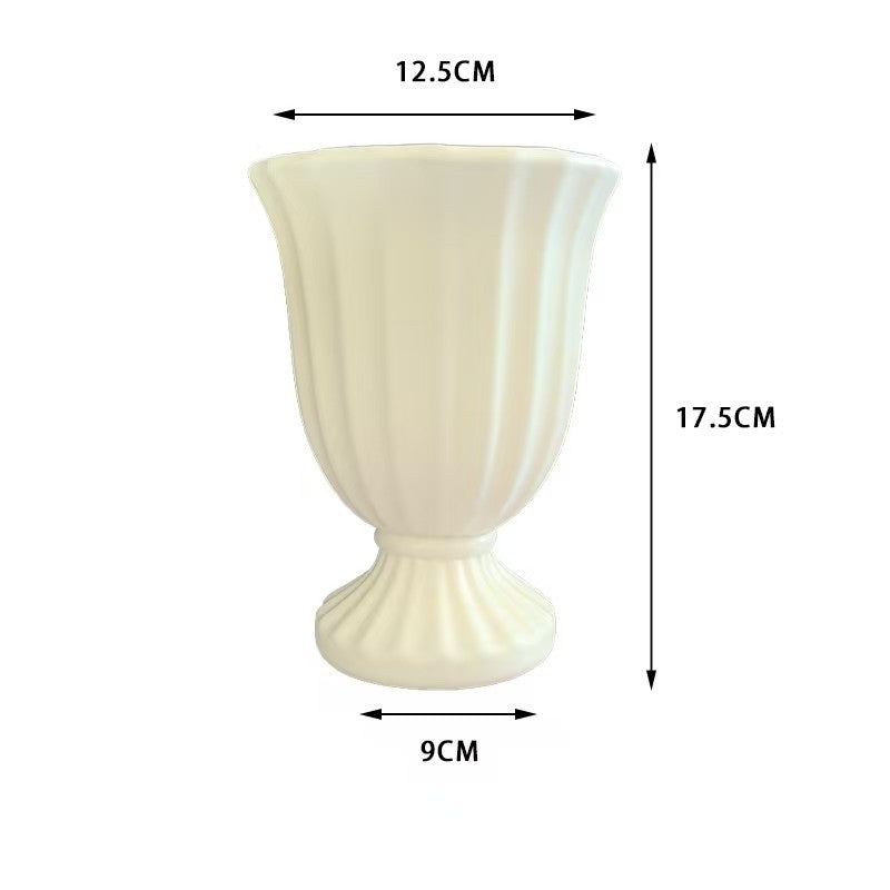 Dekorative gerippte Blumenvase Brehn