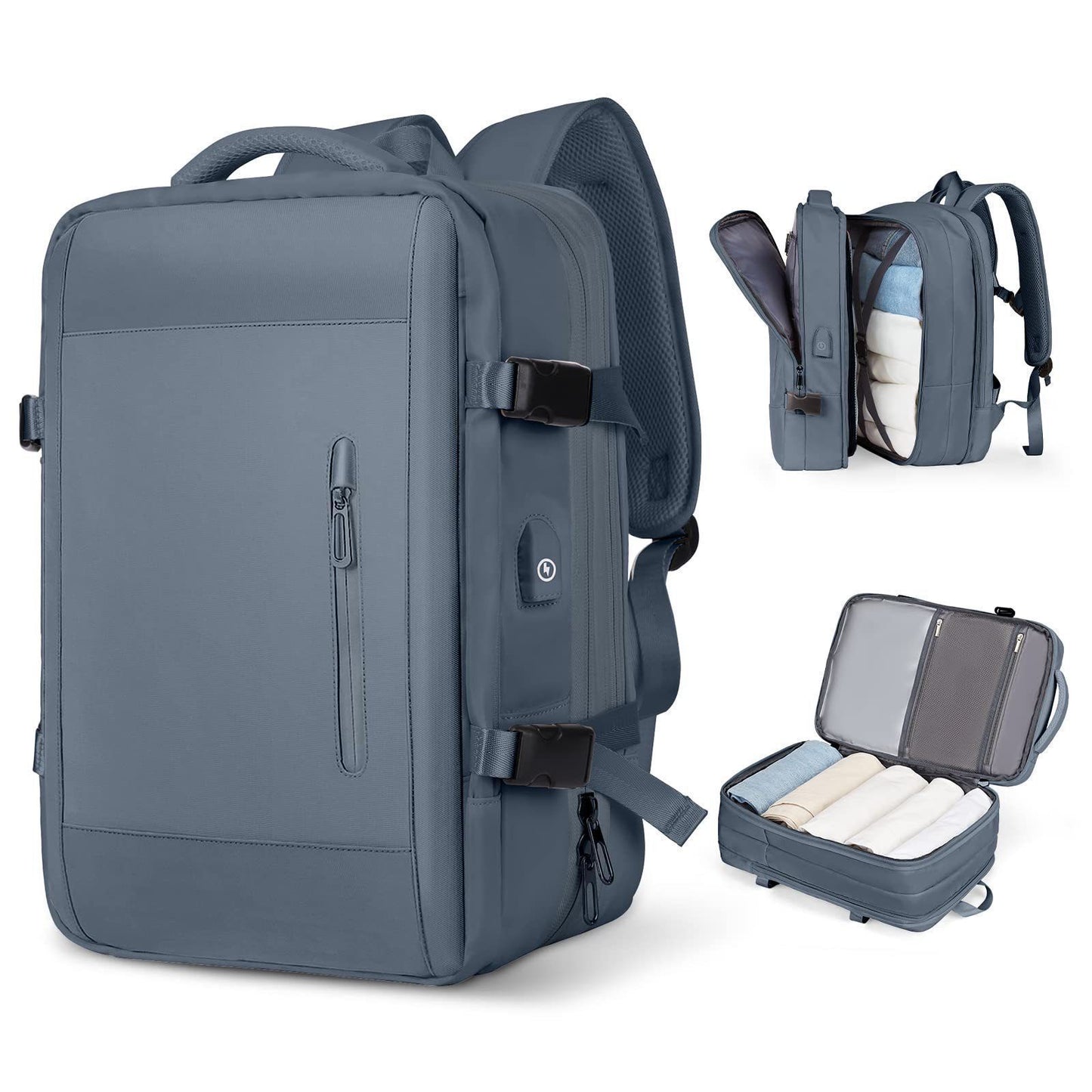 Multifunktionaler Laptop-Rucksack Mit Usb-Ladeanschluss Und Wasserabweisendem Material Brehn