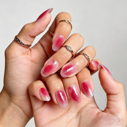 Glamorous Ombre Druck-Nagelset