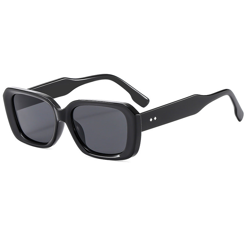 Damen große quadratische Sonnenbrille mit robustem Rahmen und UV-Schutz Brehn