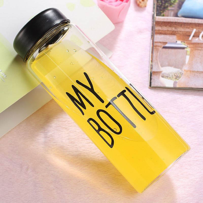 Damen große Motivations-Trinkflasche mit auslaufsicherem Deckelsystem Brehn