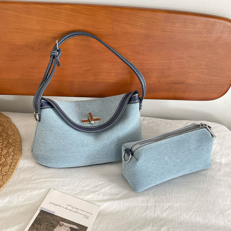 Stylische Denim Umhängetasche Brehn