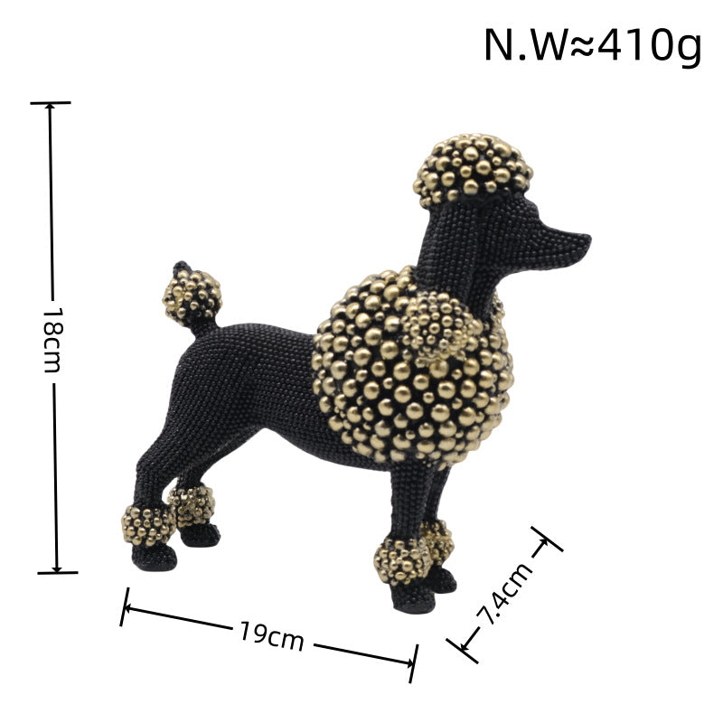 Dekorative Hundefigur im modernen Design Brehn