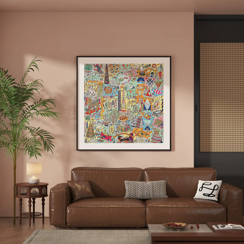 Architektonische Skizzen Wandkunst für Innenräume