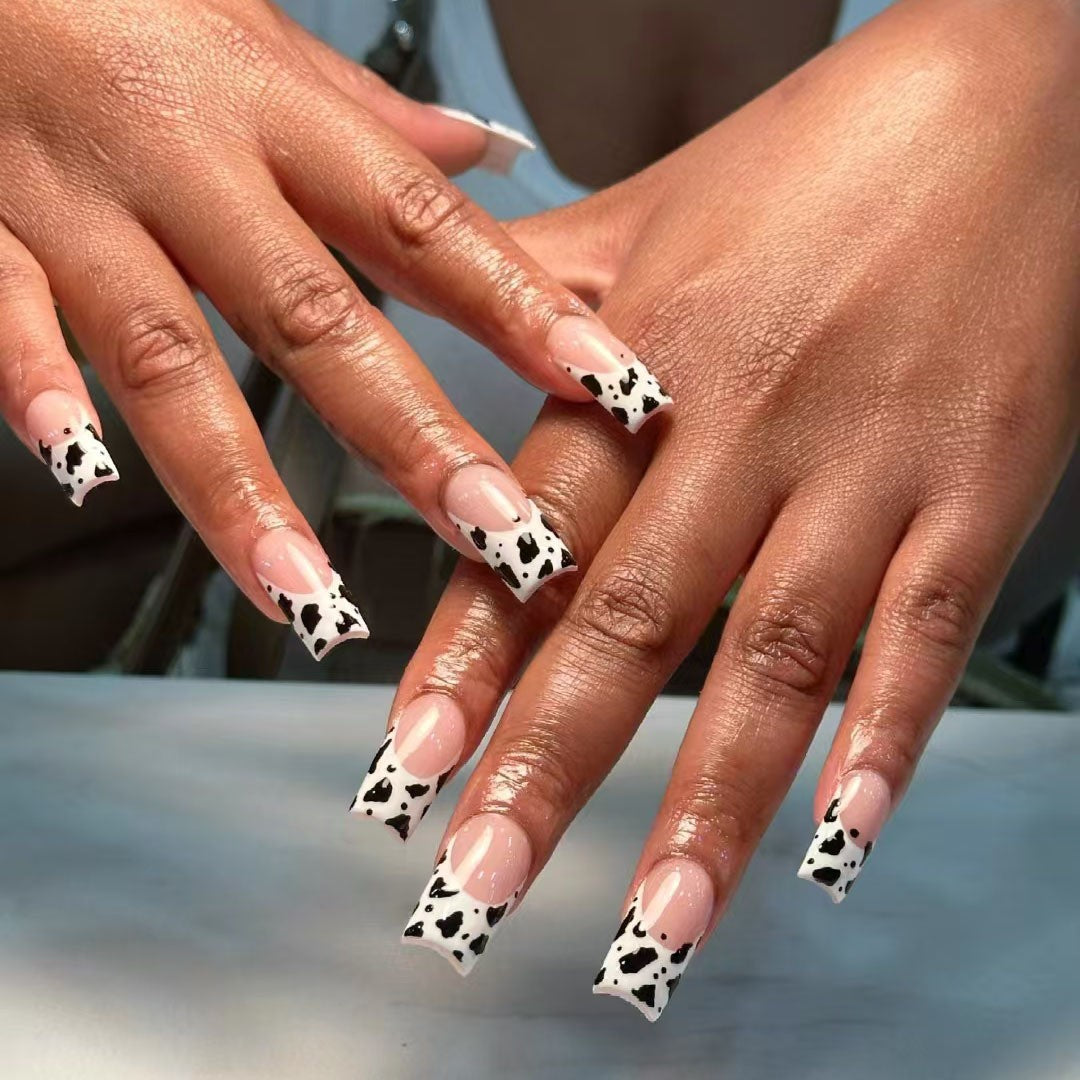 Kuhmotiv Acryl-Nagelkunst-Set