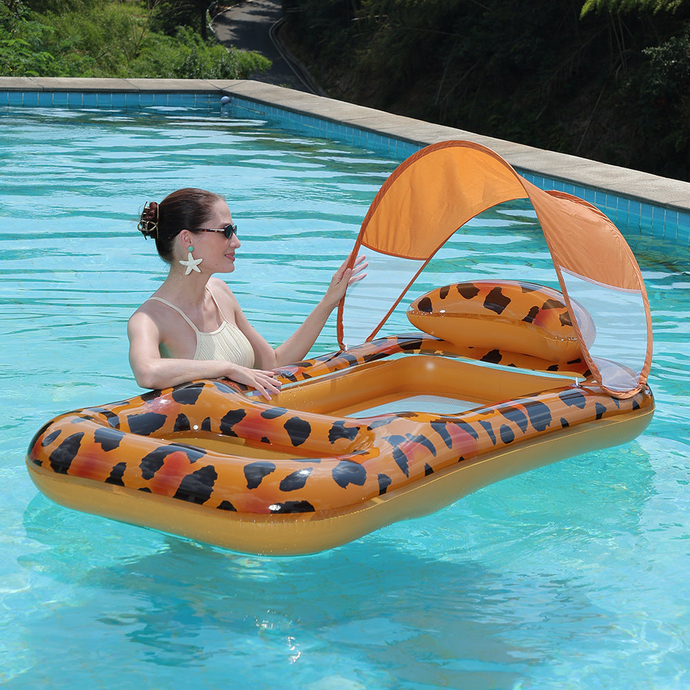 Damen Aufblasbare Luxus-Schwimminsel mit Sonnenschutz Brehn