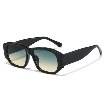 Übergroße geometrische Sonnenbrille mit verlaufenden Gläsern Brehn