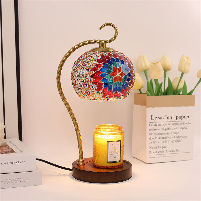 Mosaikglas-Tischlampe
