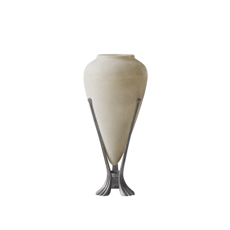 Elegante Steindekorationsvase