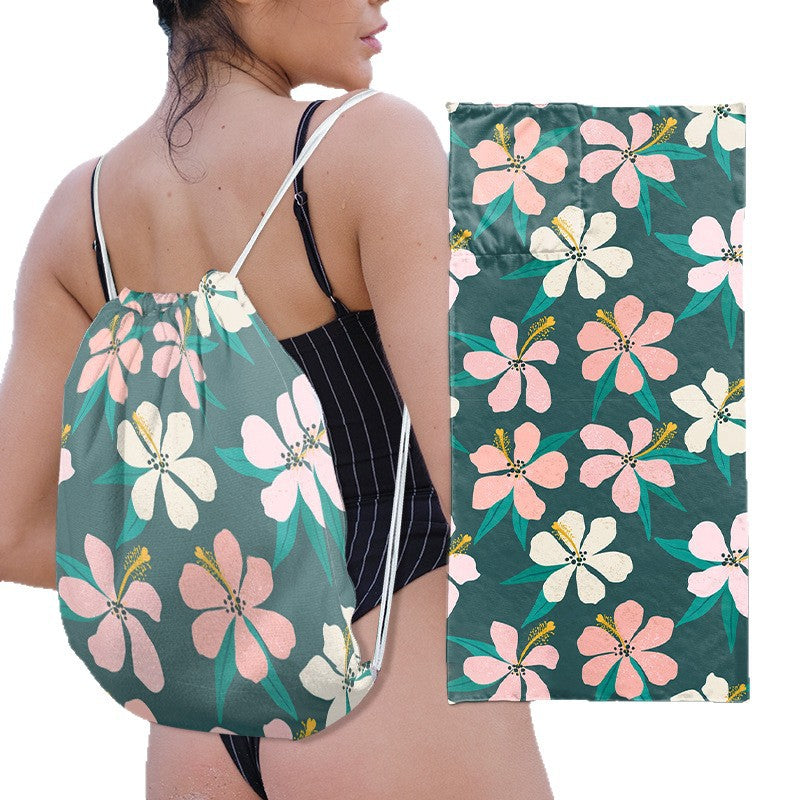 Multifunktionale Strandtasche mit integriertem Handtuch Brehn