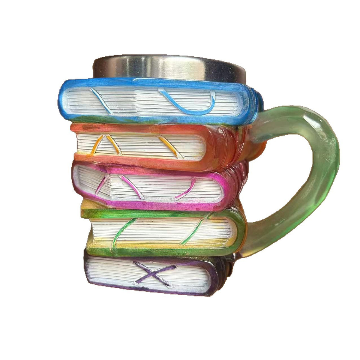 Kreative Buchstapel Tasse Brehn