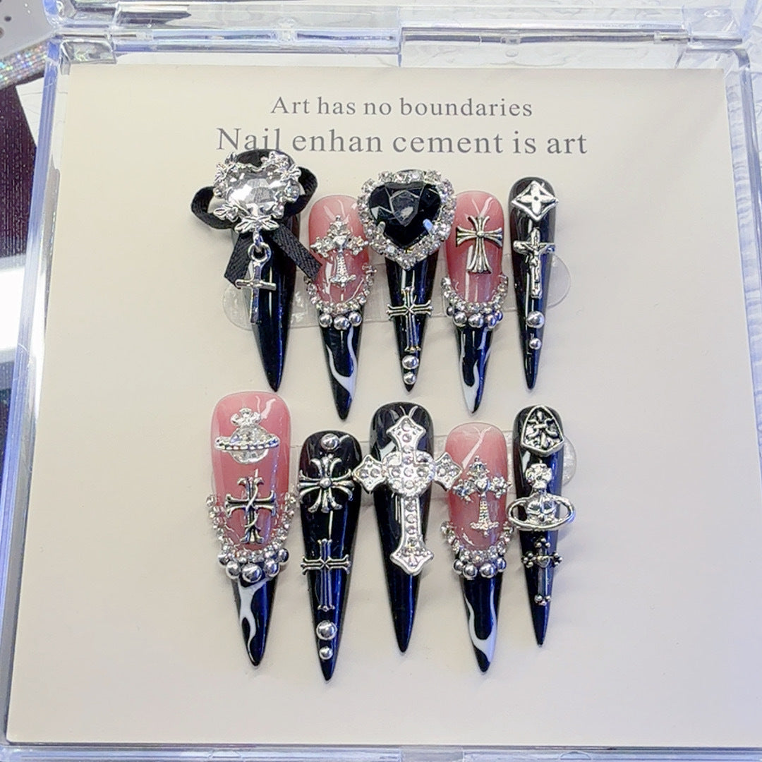 Gothic Inspirierte Dekorative Nagelkunst Set