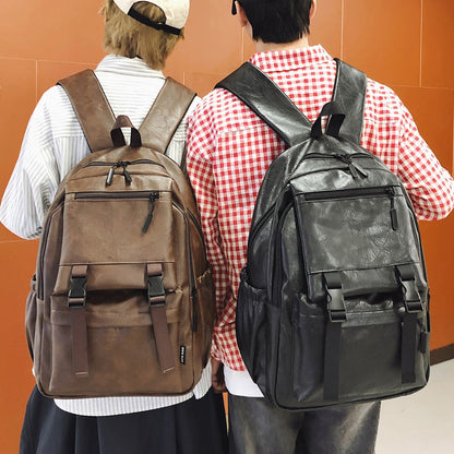 Stylischer Multifunktions-Leder-Rucksack Brehn