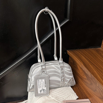 Vintage-inspirierte gesteppte Handtasche