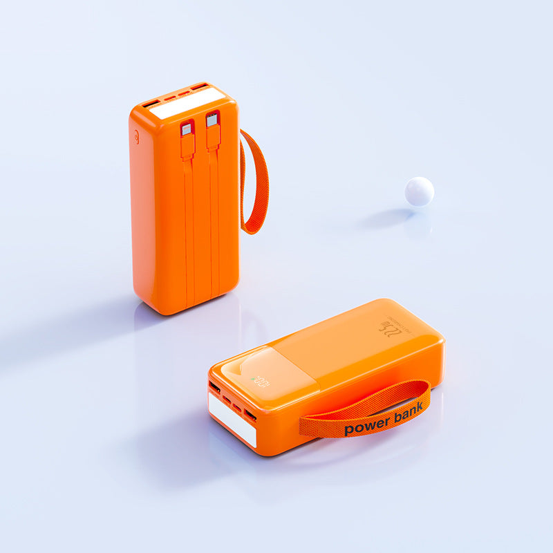 Tragbare Powerbank mit Integriertem Kabelmanagement und Schnellladefunktion Brehn