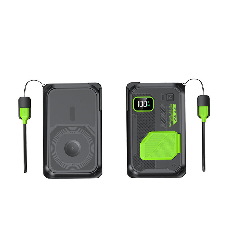 Hochleistungs-Powerbank mit kabelloser Ladefunktion und LED-Anzeige Brehn