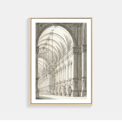 Architektonische Skizzen Wandkunst für Innenräume