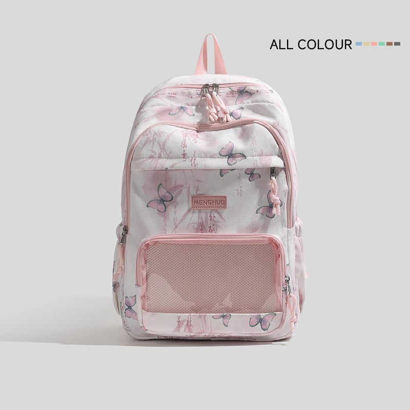 Stilvolle Schmetterlingsdruck-Rucksack Brehn