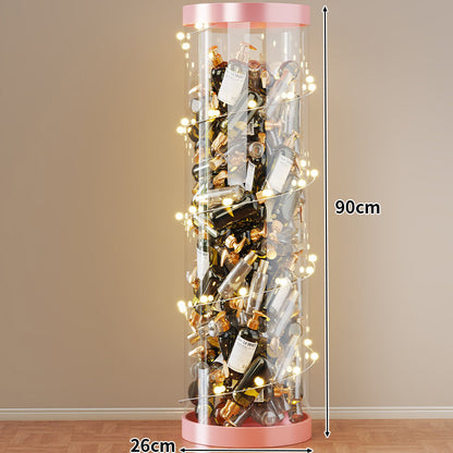 Hohe klare acryl vertikale Display-Zylinder für Mini-Parfüm- & Probeflaschen-Sammlung
