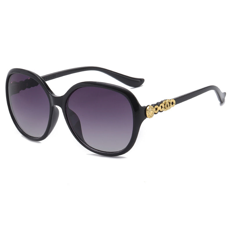 Damen oversized Sonnenbrille mit trendigem Schildpatt-Muster und eleganten Rahmenakzenten Brehn
