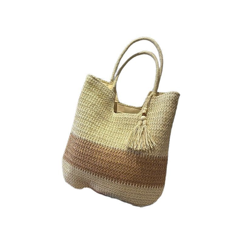 Handgefertigte Strohtasche Brehn