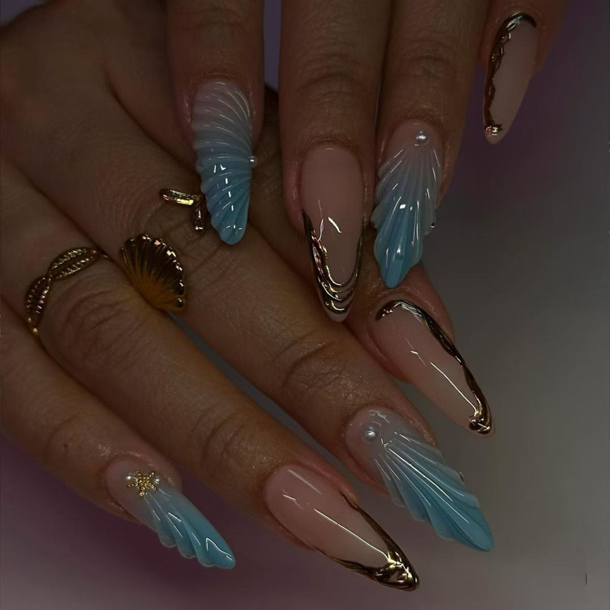 Künstlerische 3D Nagelkunst Erweiterungen Brehn