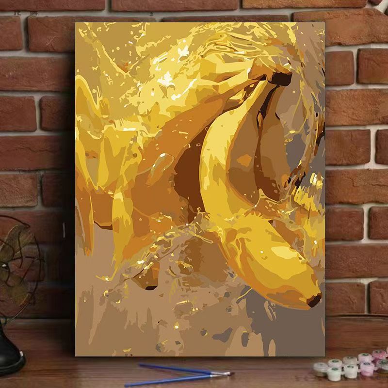 Vibrante Zitrus-inspirierte Wandkunst Brehn