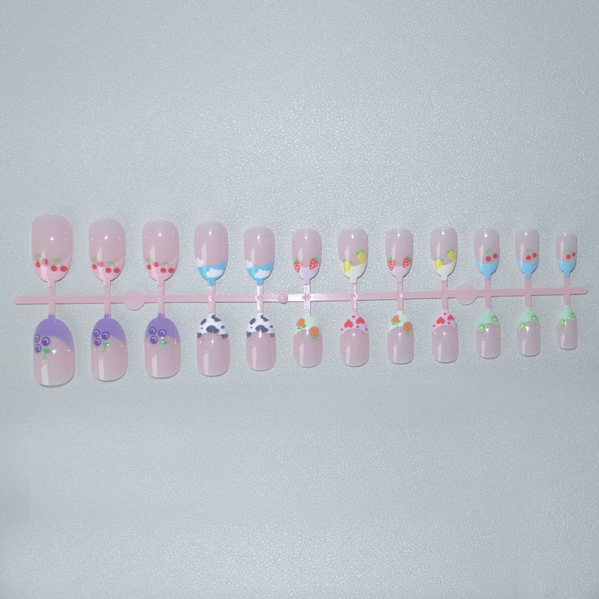 Kreatives fruchtartiges Nagelkunst-Set