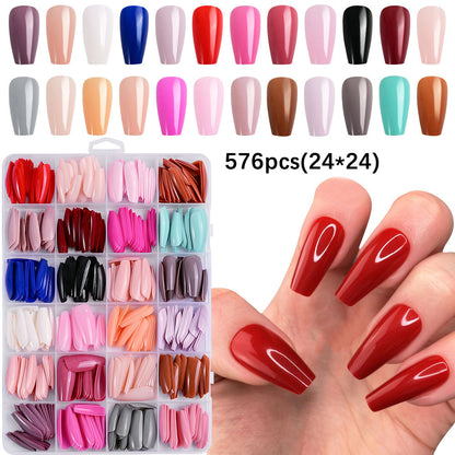 Premium Full Coverage Press-On Nail Tips Set