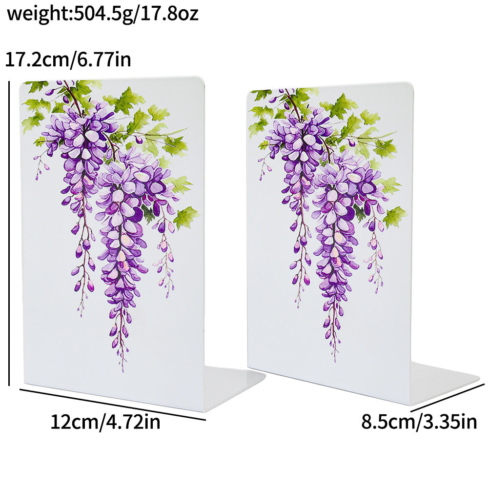 Künstlerische Blumen Design Buchstützen