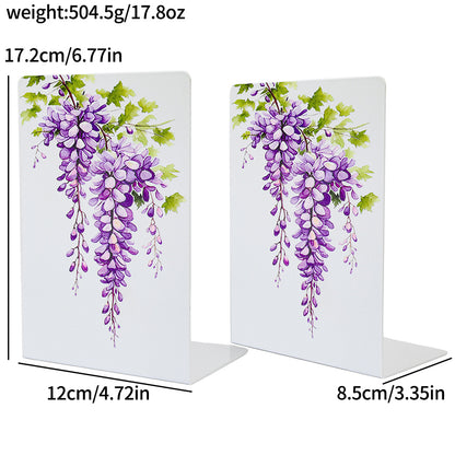 Künstlerische Blumen Design Buchstützen